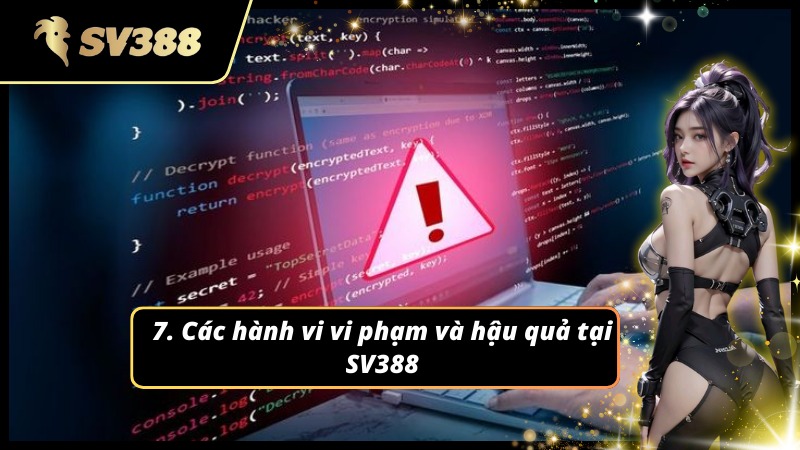 Hậu quả nếu vi phạm điều khoản và điều kiện SV388